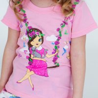 Футболка для девочки Чудо-Kids ф-0031 Розовая