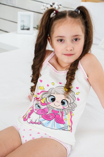 Комплект белья для девочки Чудо-Kids КБ-0015 Белый