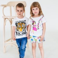 Футболка для мальчика Чудо-Kids Ф-0047 Белая