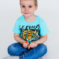 Футболка для мальчика Чудо-Kids Ф-0046 Ментоловая