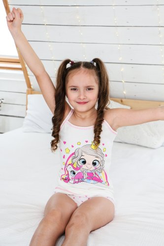 Комплект белья для девочки Чудо-Kids КБ-0015 Белый