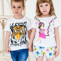 Футболка для мальчика Чудо-Kids Ф-0047 Белая