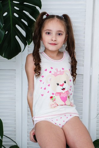 Комплект белья для девочки Чудо-Kids КБ-001 Белый