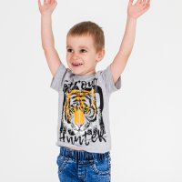 Футболка для мальчика Чудо-Kids Ф-0045 Меланжевая