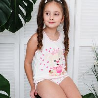 Комплект белья для девочки Чудо-Kids КБ-001 Белый