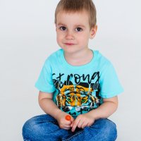 Футболка для мальчика Чудо-Kids Ф-0046 Ментоловая