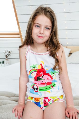Комплект белья для девочки Чудо-Kids КБ-0013 Белый