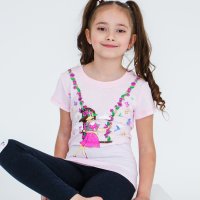 Футболка для девочки Чудо-Kids Ф-0033 Светло-розовая
