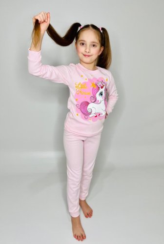 Пижама для девочки интерлок  Единорог Чудо-Kids  П-0050