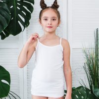 Майка для девочки Чудо-Kids М-003 Белая