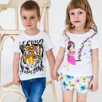 Футболка для мальчика Чудо-Kids Ф-0047 Белая