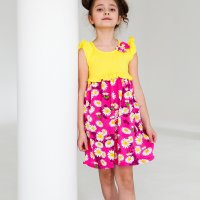 Платье Чудо-Kids ПЛ-0025 Желтое