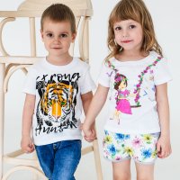 Футболка для мальчика Чудо-Kids Ф-0047 Белая