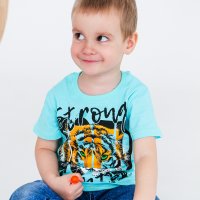 Футболка для мальчика Чудо-Kids Ф-0046 Ментоловая