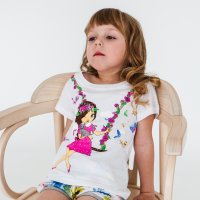 Футболка для девочки Чудо-Kids Ф-0029 Белая