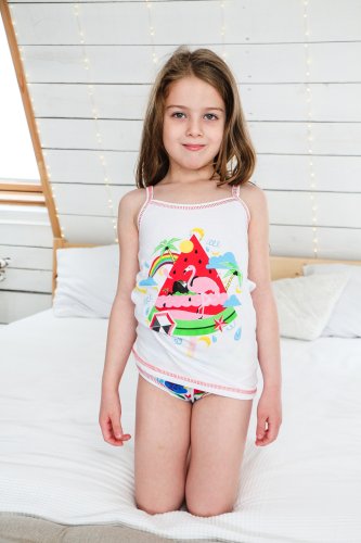 Комплект белья для девочки Чудо-Kids КБ-0013 Белый