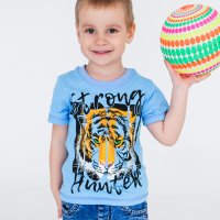 Футболка для мальчика Чудо-Kids Ф-0043 Голубая